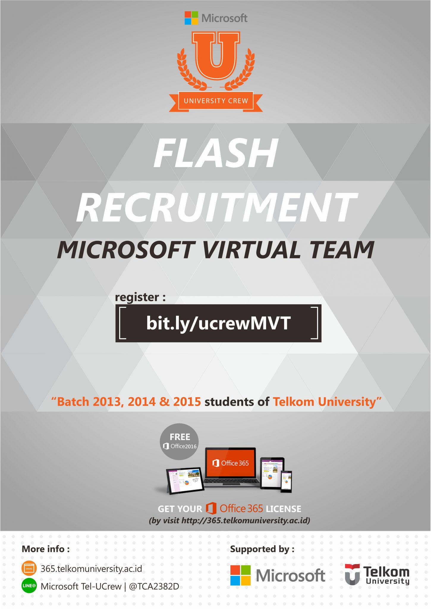 Microsoft Virtual Team – Telkom University Flash Recruitment