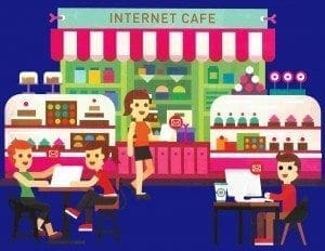 internet cafe