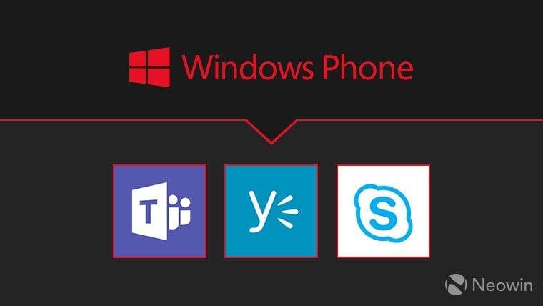 Microsoft is discontinuing Skype for Business, Teams, and Yammer for Windows Phone – Neowin