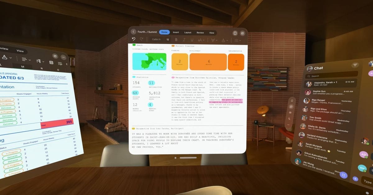 Microsoft Word, Excel, and Teams are all coming to Apple's new Vision Pro headset – The Verge