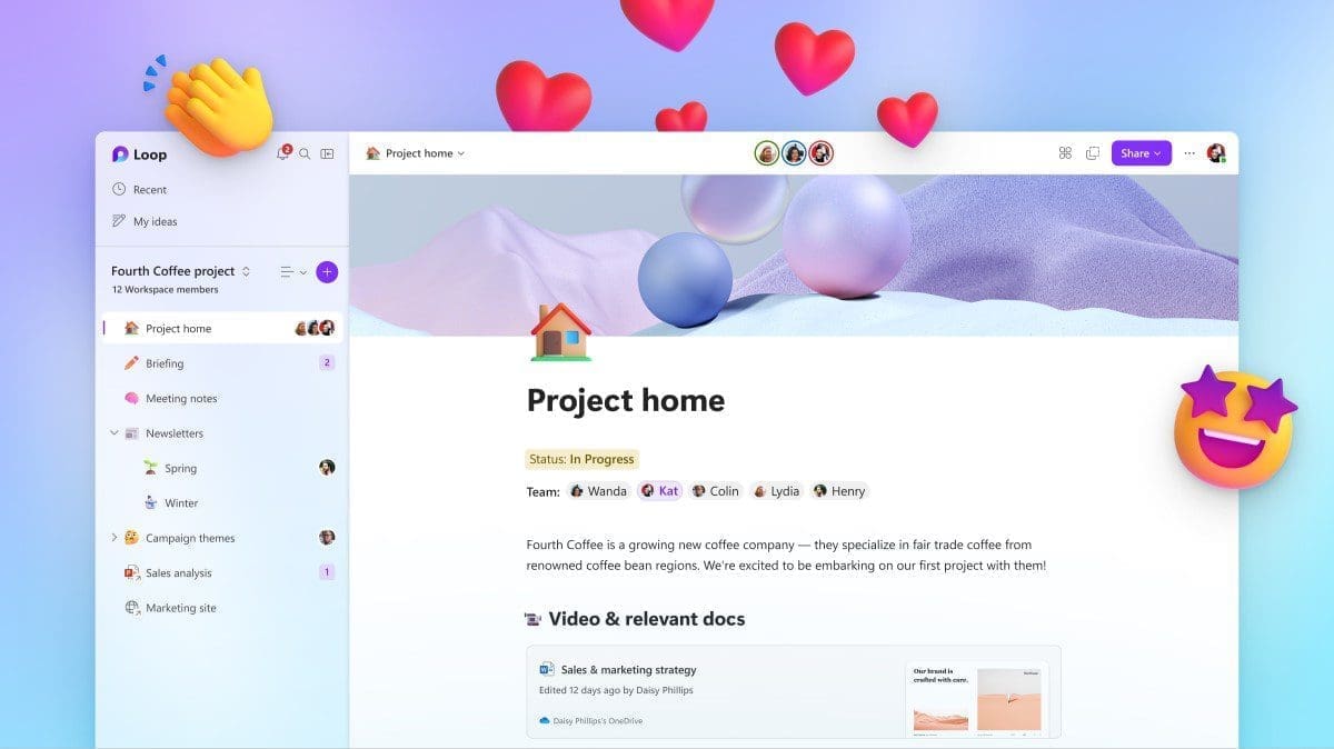 New Microsoft Loop app is built for co-creation – Microsoft