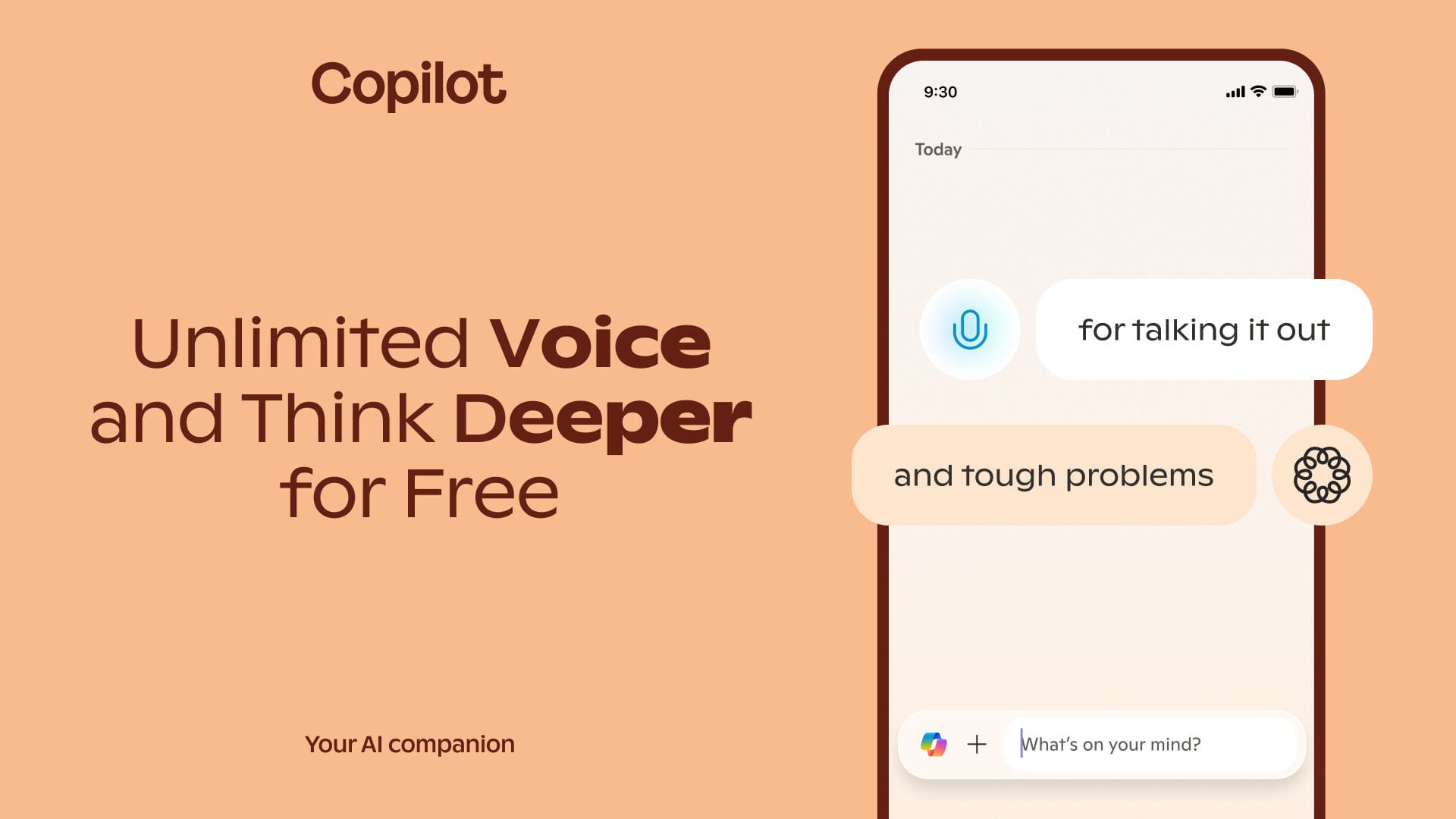 Mengumumkan Akses Gratis dan Tak Terbatas ke Think Deeper dan Voice Mengumumkan Akses Gratis dan Tak Terbatas ke Think Deeper dan Voice
